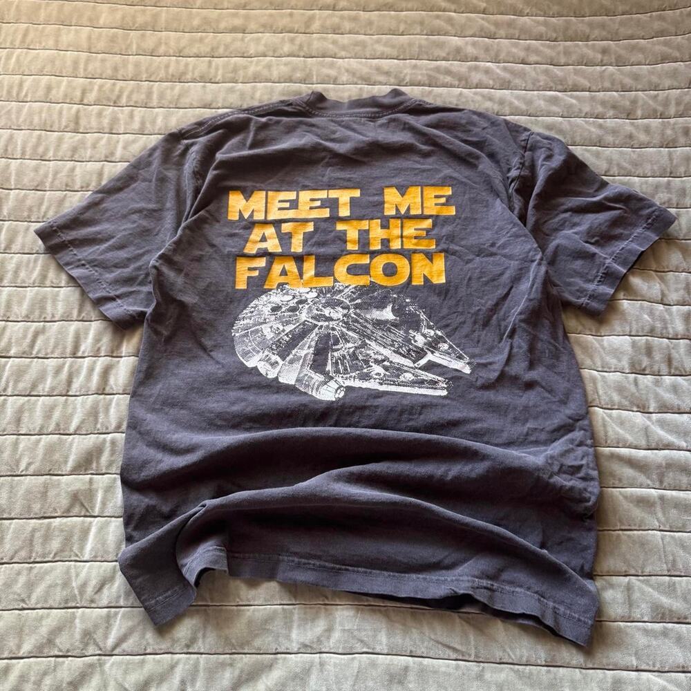 adelaides fort boutique star wars hyperspace millennium falcon tee in Medium